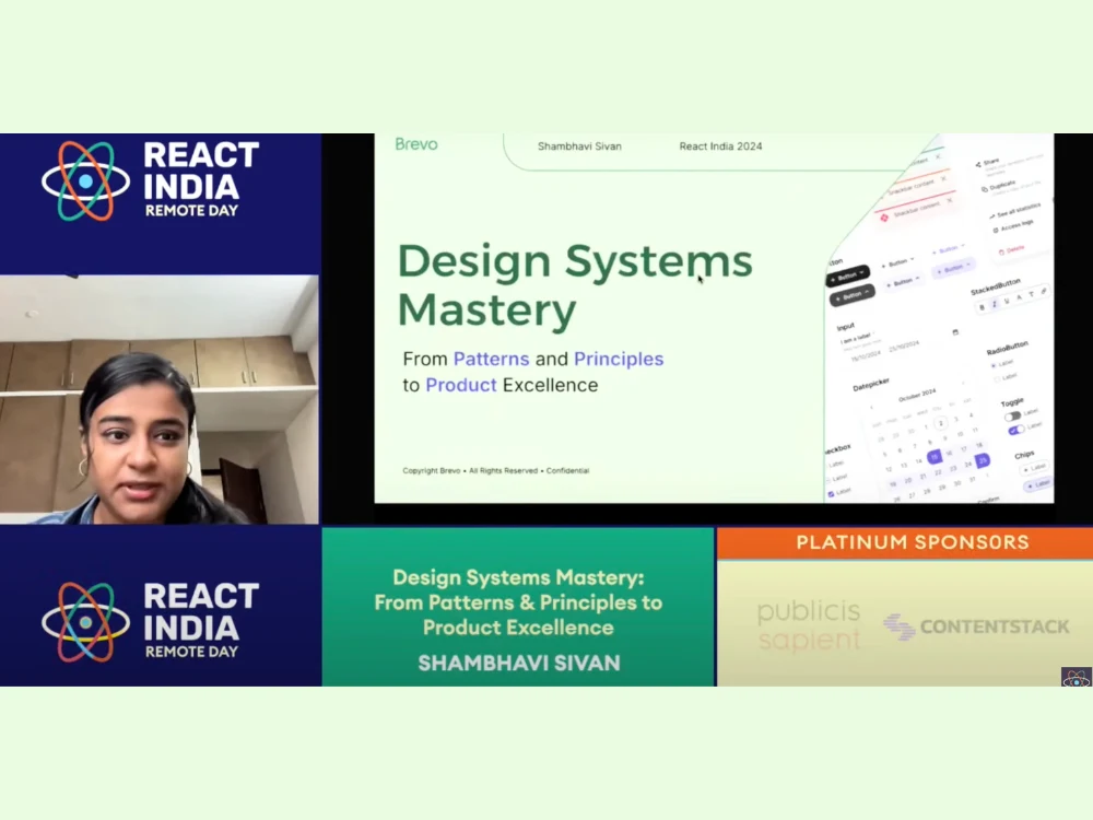 SHambhavi Sivan Design System talk
