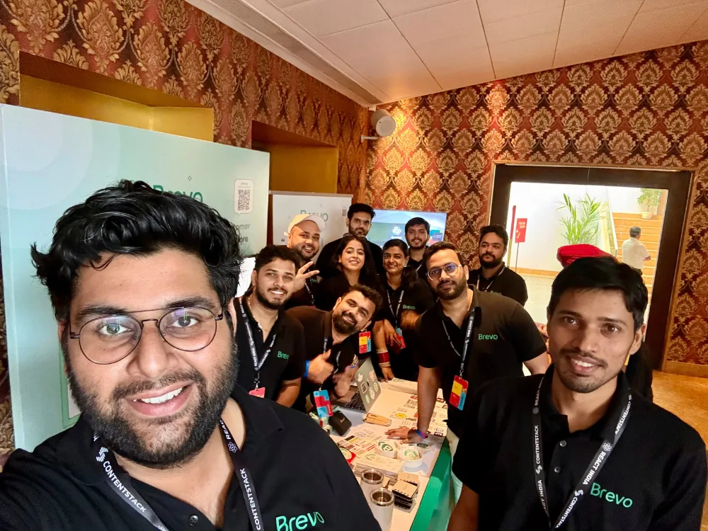 Team getting clicked for selfie